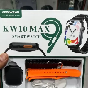 ساعت هوشمند مدل Kw10 Max به همراه 2 عدد بند
